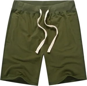 AMY COULEE Men's Casual Classic Shorts Athletic Cotton Sweat Shorts with Drawstring