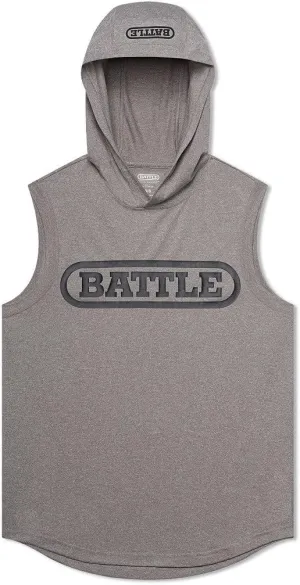 Battle Sports Sleeveless Light Action Workout Hoodie - Raglan Cut Sleeveless Hoodie for Adults