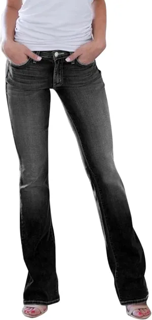 Bell Bottom Jeans for Women Skinny High Waisted Classic Stretch Flared Denim Pants