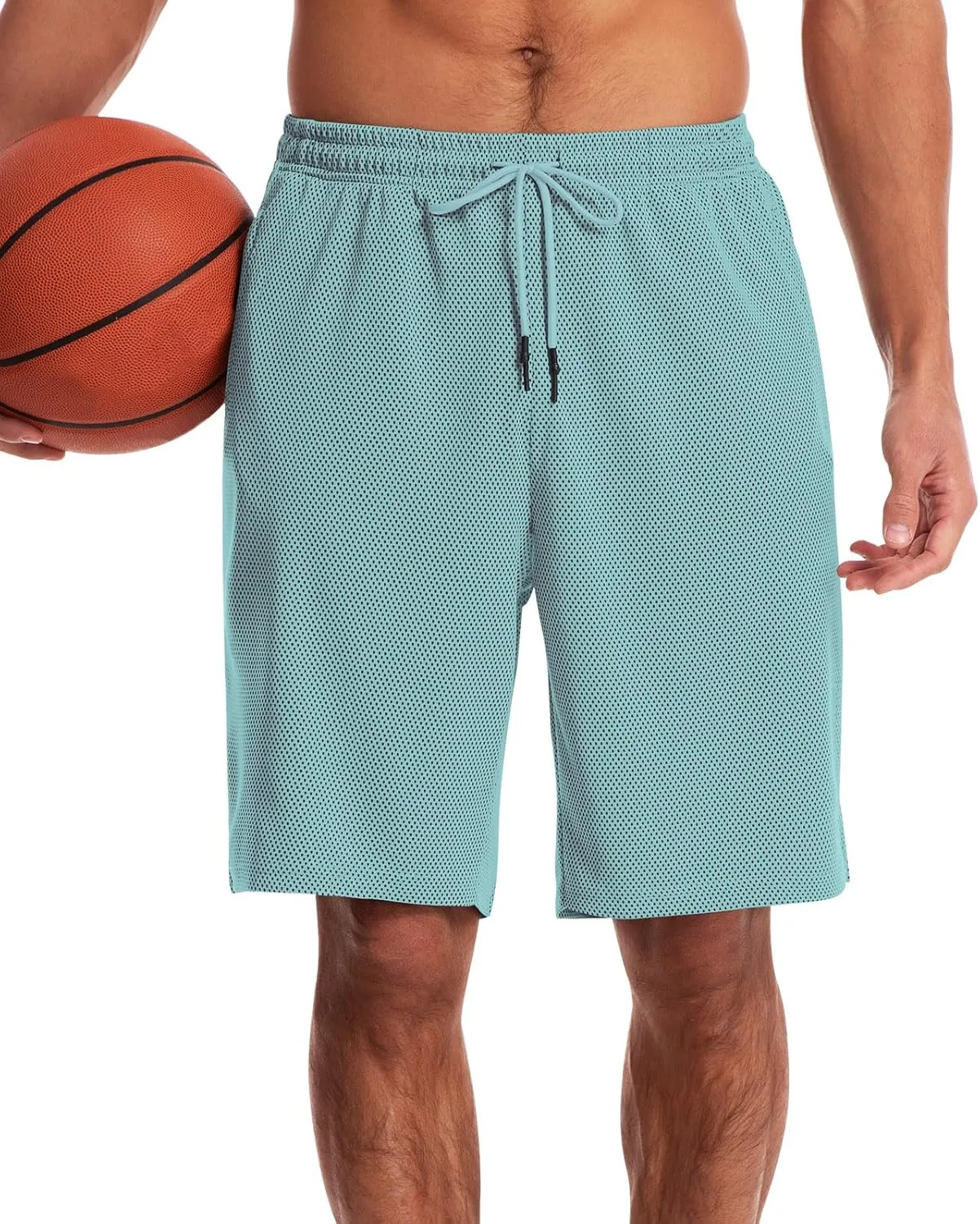 CANGHPGIN Mens Athletic Wear Mesh Basketball Shorts with Pockets, Quick Dry Gym Shorts 9 inch Running Workout Shorts for Men