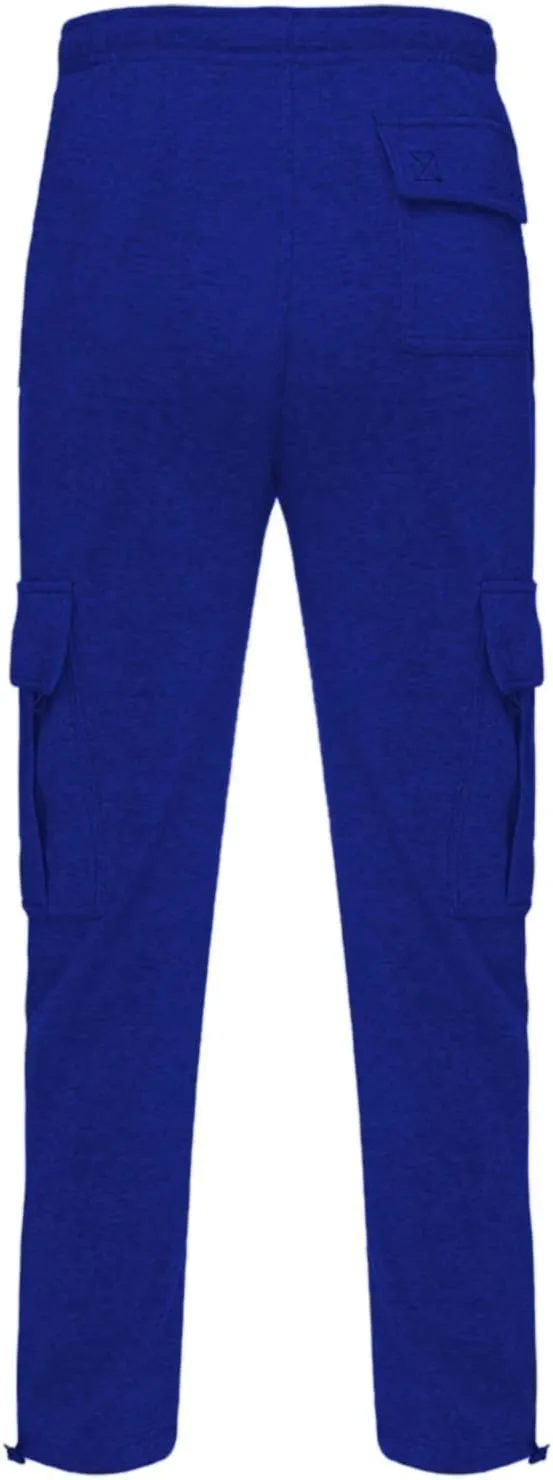 Cargo Pants For Men Mens Heavyweight Cargo Fleece Sweatpants Casual Stretch Elastic Sports Jogger Trousers Pants