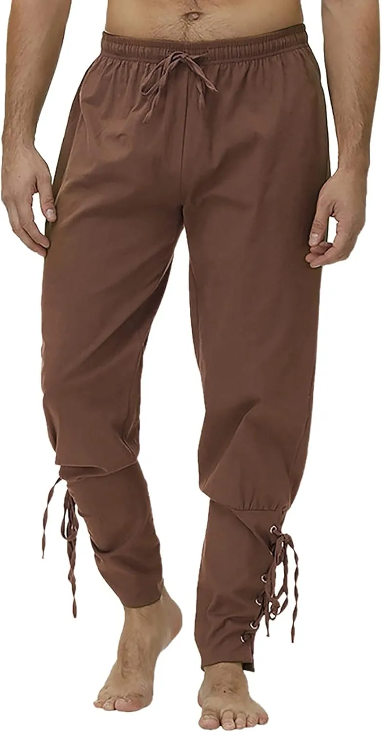 Cargo Pants for Men Relaxed Fit Fleece Cargo Sweatpants Open Bottom Straight Leg Casual Loose Athletic Jogger Pants