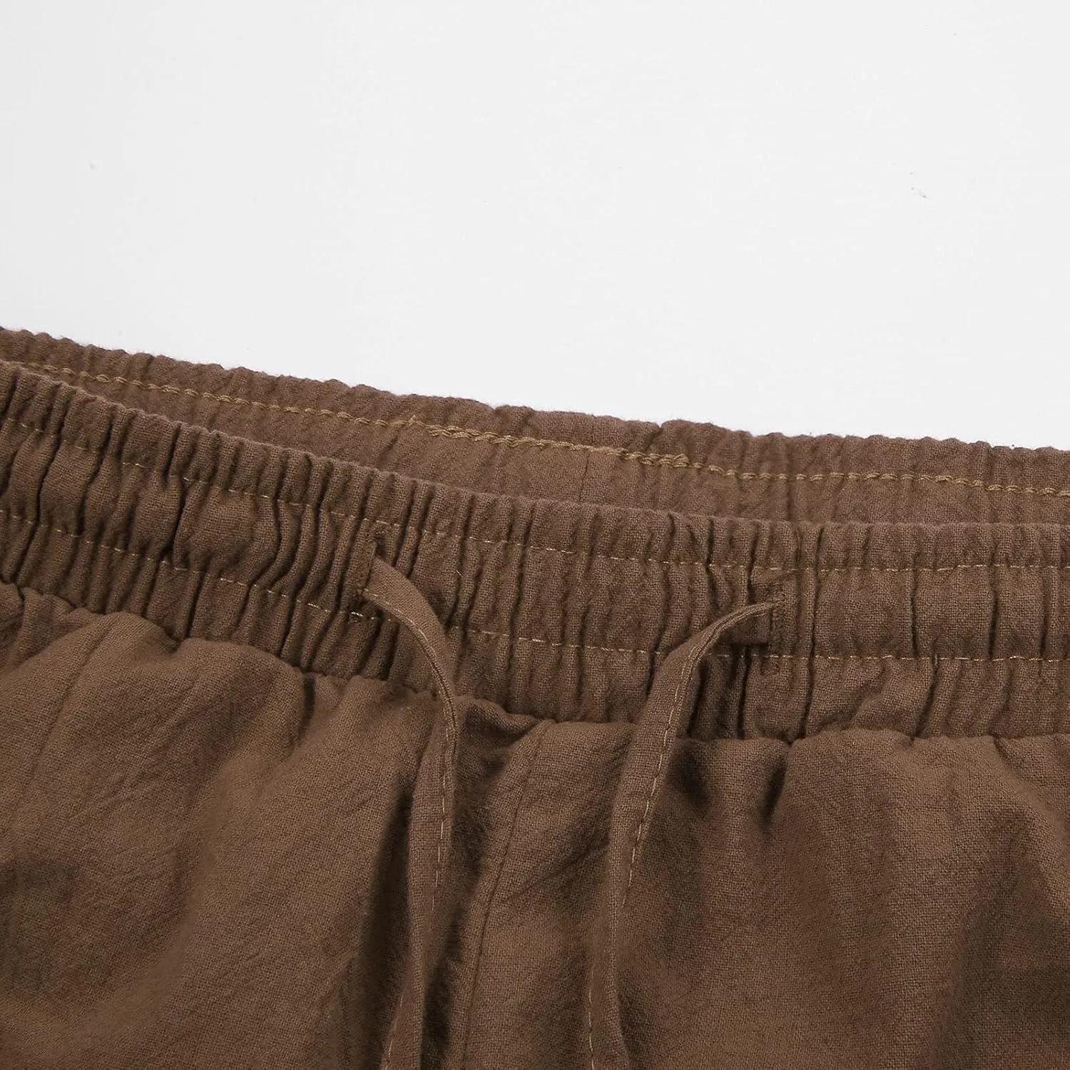 Cargo Pants for Men Relaxed Fit Fleece Cargo Sweatpants Open Bottom Straight Leg Casual Loose Athletic Jogger Pants