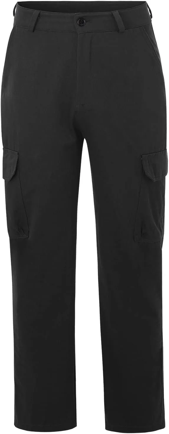 Cargo Pants for Men Relaxed Fit Mens Cargo Pants Tapered Gym Running Workout Pants Letter Print Fleece Casual Joggers
