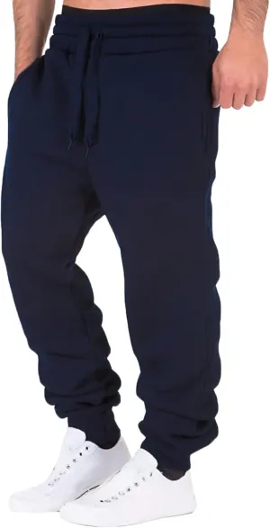 Cargo Pants for Men Relaxed Fit Pants Sweatpants for Men with Pockets Mens Heavyweight Sweatpants Fleece Lined Cargo