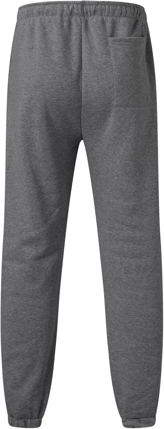 Cargo Pants for Men Relaxed Fit Sports Mens Premium Slim Fleece Pants Zipper Pockets Athletic Jogger Fitness Workout