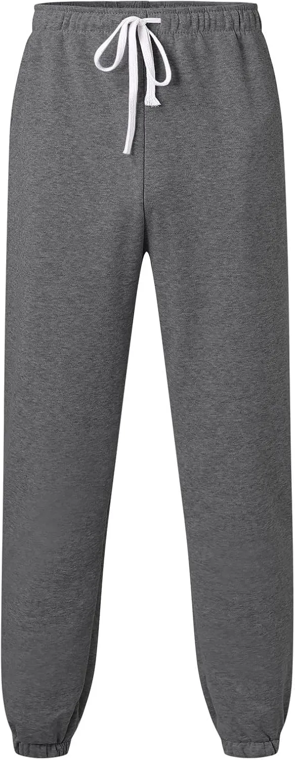 Cargo Pants for Men Relaxed Fit Sports Mens Premium Slim Fleece Pants Zipper Pockets Athletic Jogger Fitness Workout