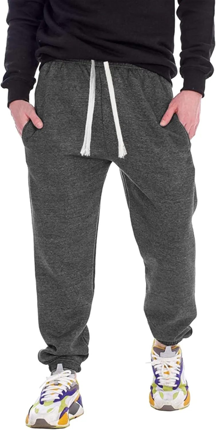 Cargo Pants for Men Relaxed Fit Sports Mens Premium Slim Fleece Pants Zipper Pockets Athletic Jogger Fitness Workout