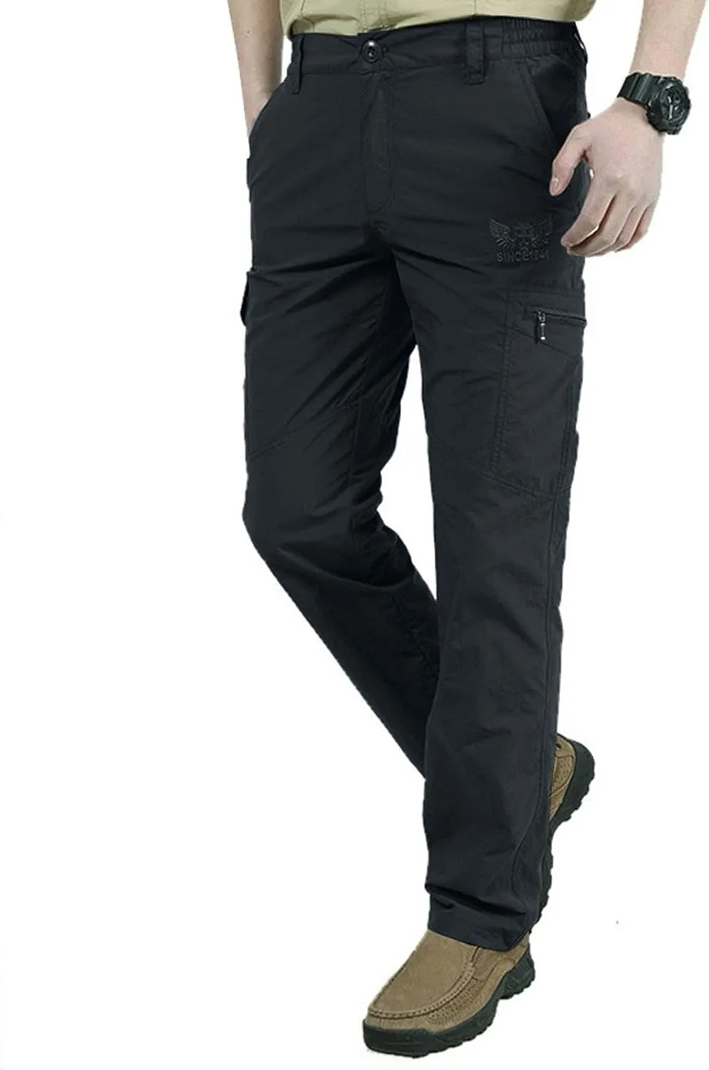 Cargo Pants for Men Relaxed Fit Stretch Cycling Joggers Athletic Trousers Causal Straight Sweatpants with Pockets
