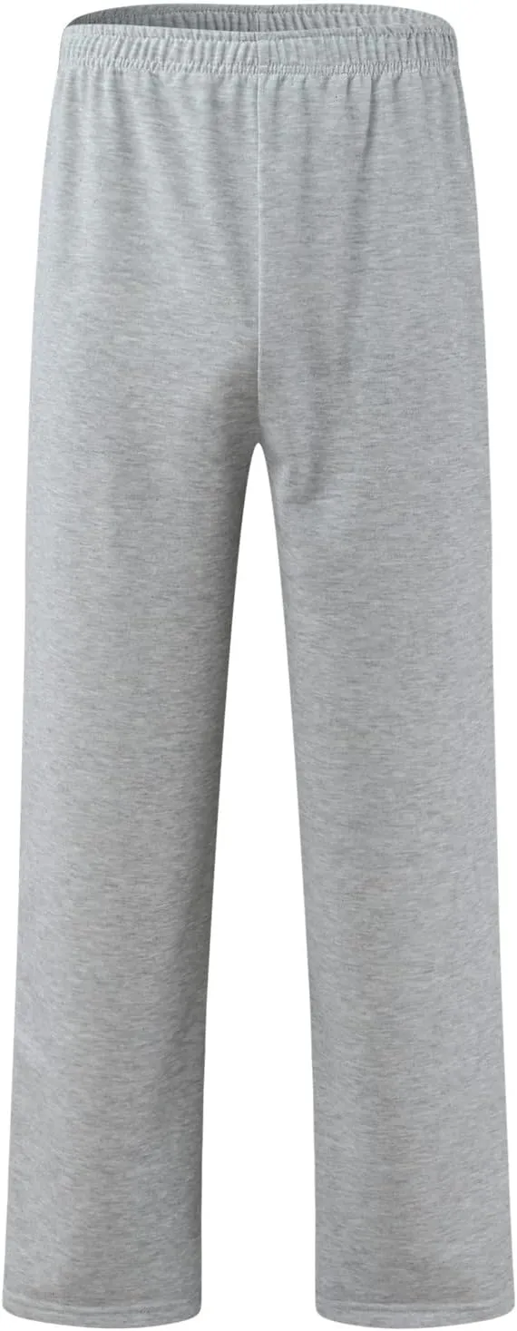 Cargo Pants for Men Relaxed Fit with Pockets Men's Cargo Sweatpants Open Bottom Straight Leg Casual Fit Baggy Jogger