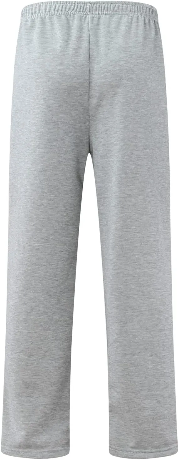 Cargo Pants for Men Relaxed Fit with Pockets Men's Cargo Sweatpants Open Bottom Straight Leg Casual Fit Baggy Jogger