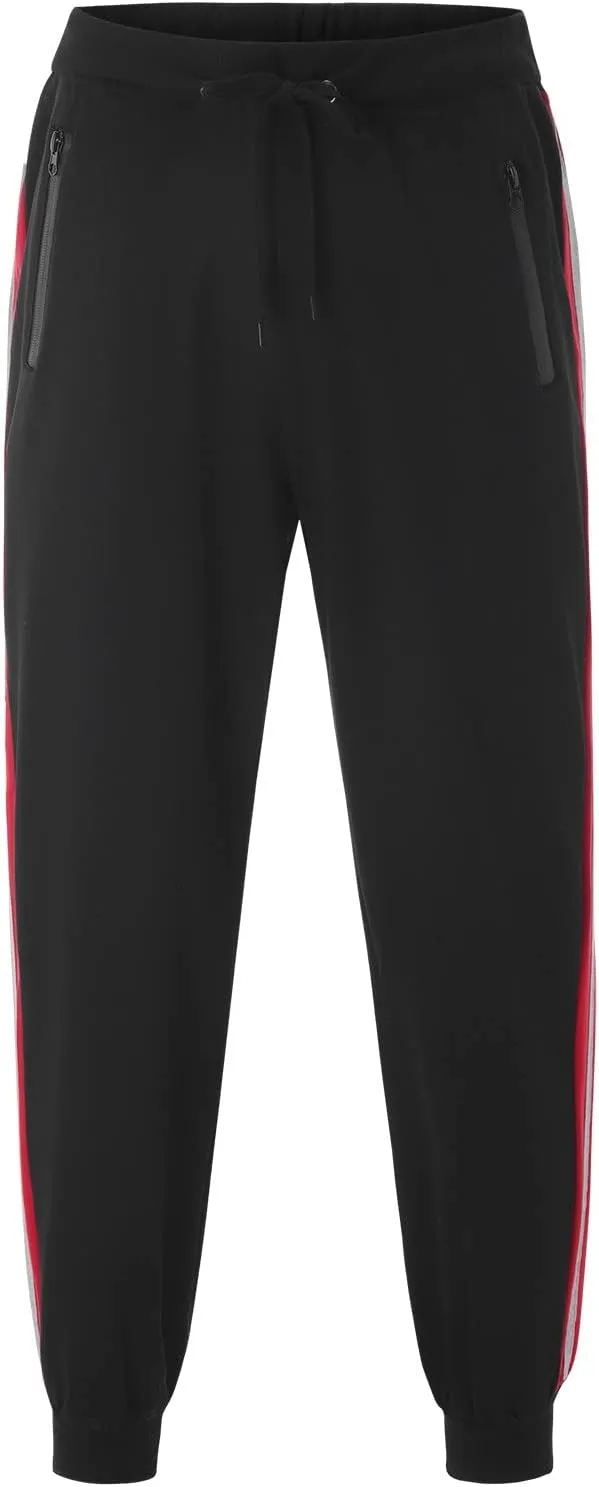 Cargo Sweatpants for Men Big and Tall Outdoor Tactical Pants with 9 Pockets Lightweight Ripstop Cargo Work Pants Mens