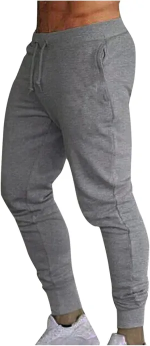 Cargo Trousers for Men Pants Casual Drawstring Athletic Jogger Sports Outdoor Trousers Mens Active Fleece Athletic