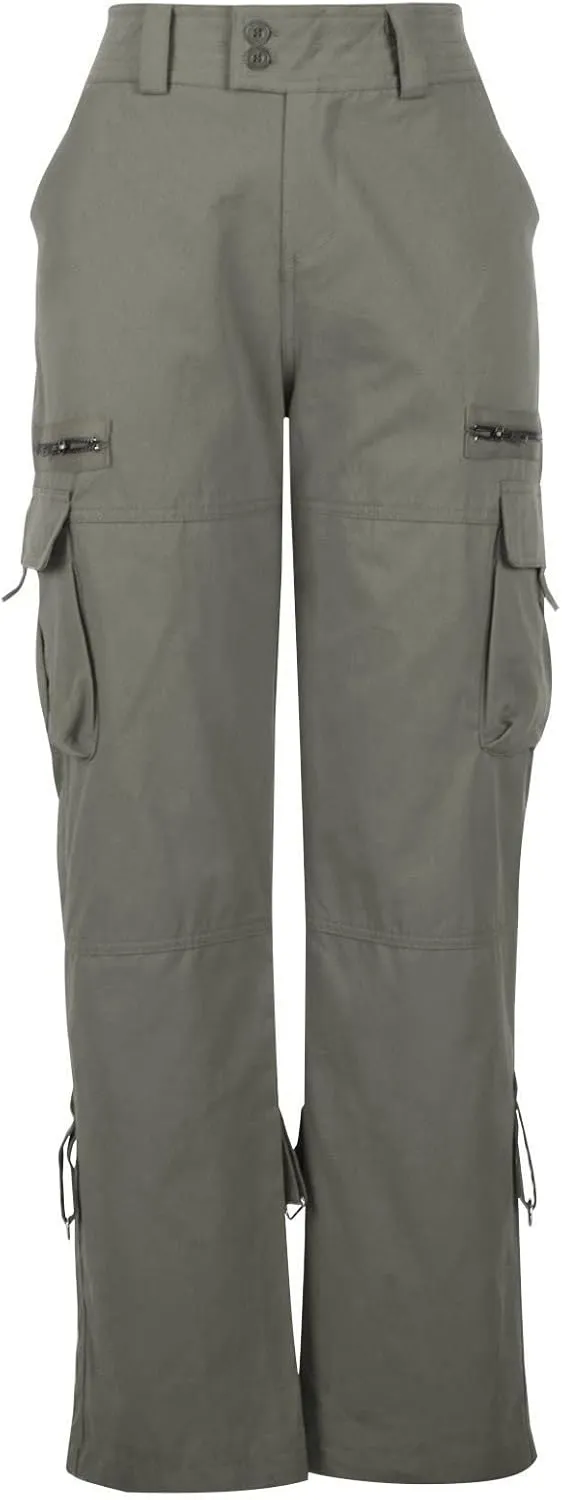 Ceboyel Women's Baggy Parachute Pants Straight Wide Leg Cargo Pants Multiple Pockets Jogger Trousers Y2K Clothing 2023
