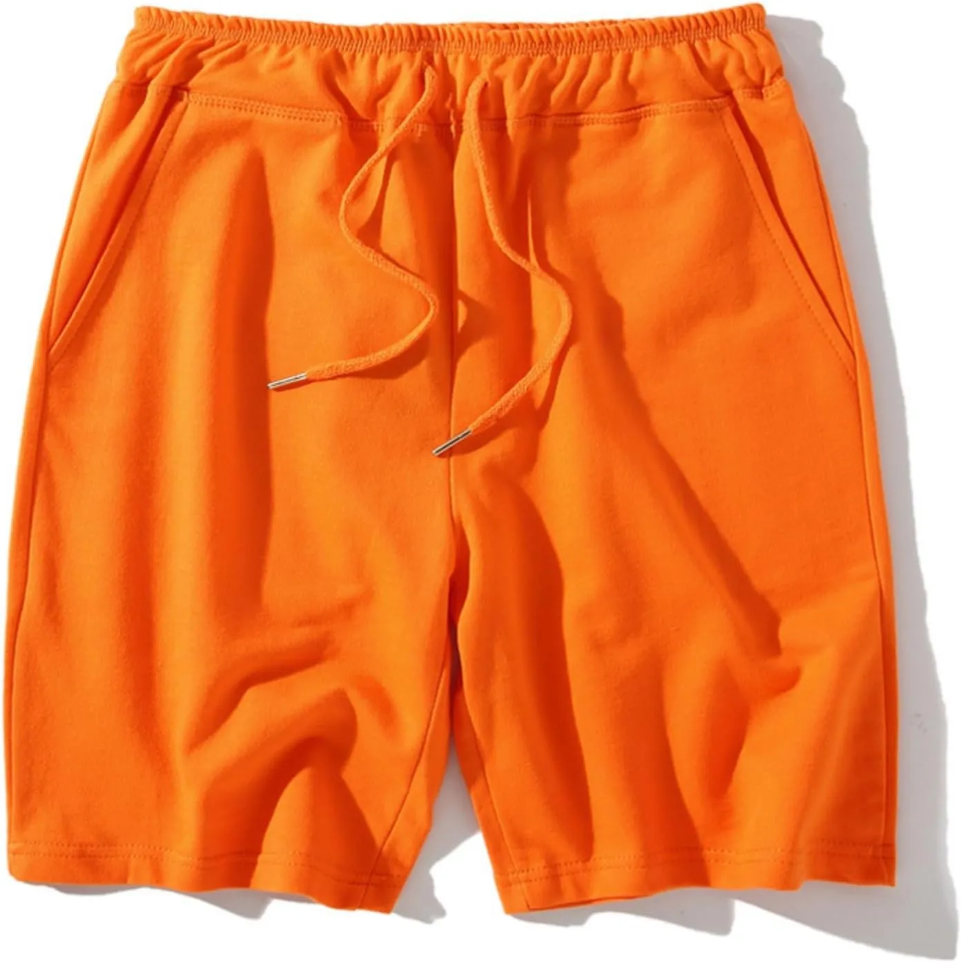 Cotton Shorts for Men Running Athletic Pants with Pockets Casual Drawstring 2025 Summer Gym Workout Lounge Clothes