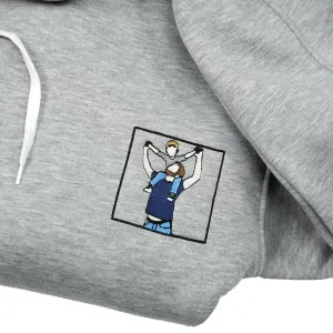 Custom Portrait from Photo Embroidered Sweatshirt, Couple Portrait Custom Hoodie, Personalized Gift, Family Portrait, Christmas Gift Idea