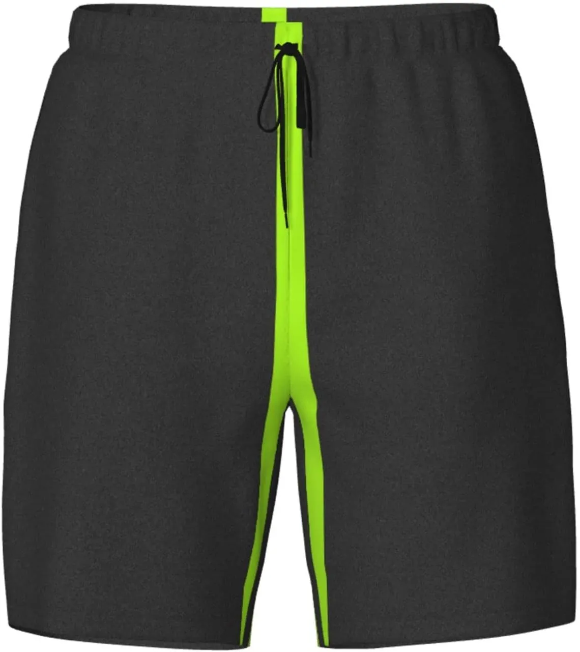 DKJlitter Men's 2 in 1 Swim Trunks, Fitness Running Shorts, Quick Dry Stretch Swim Shorts Beach Shorts for Summer