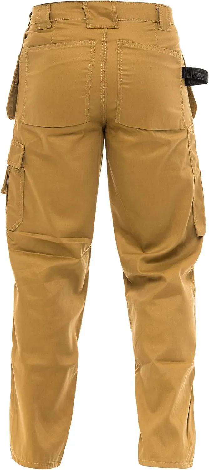 FASHIO FF Men's Tactical Field Cargo Pants Knee Reinforced Work Pants with Holster Tool & Utility Pockets Cordura Trousers