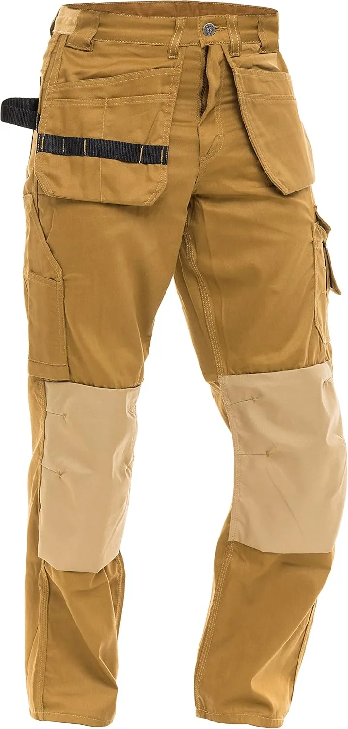 FASHIO FF Men's Tactical Field Cargo Pants Knee Reinforced Work Pants with Holster Tool & Utility Pockets Cordura Trousers