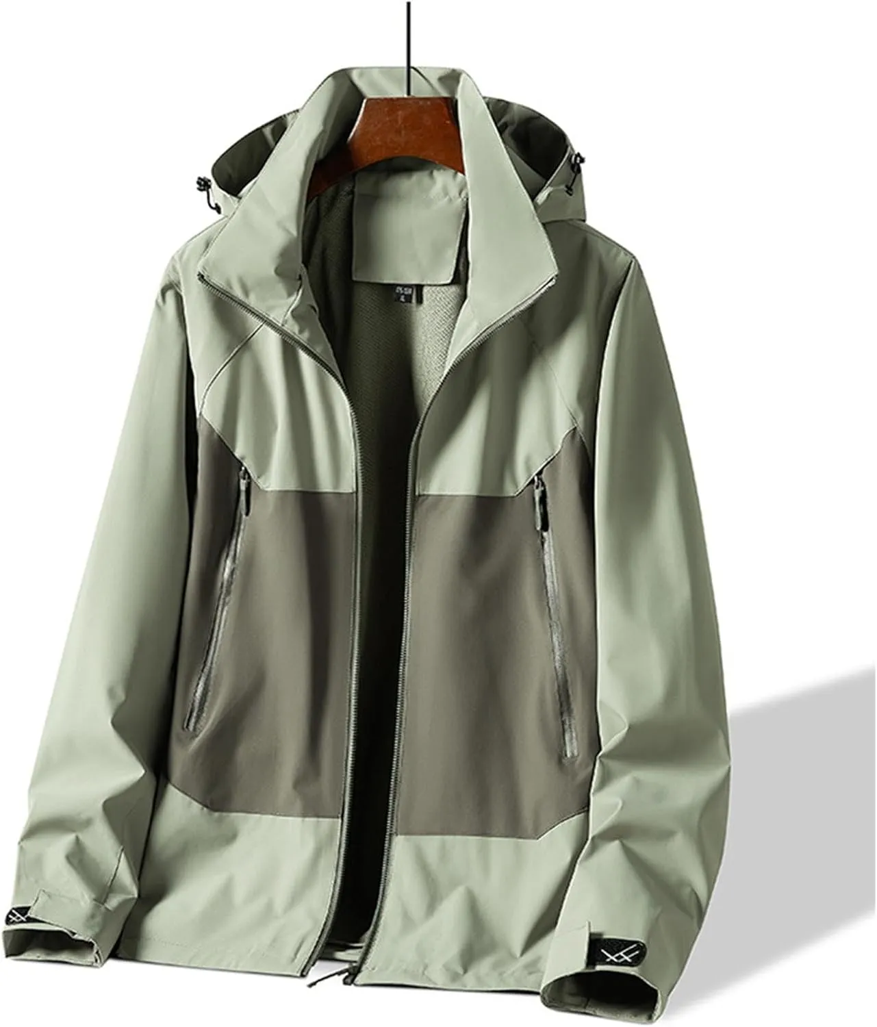 Finelylove Mens Rain Jacket Waterproof Snowboarding Softshell Windbreaker Hooded Ski Snow Coat Warm Fall Winter Coats