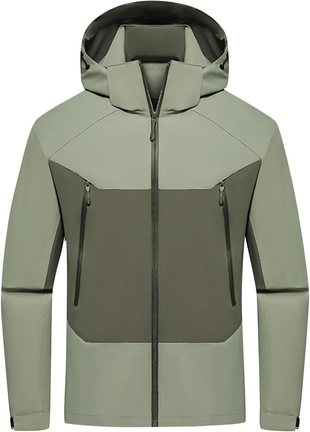 Finelylove Mens Rain Jacket Waterproof Snowboarding Softshell Windbreaker Hooded Ski Snow Coat Warm Fall Winter Coats