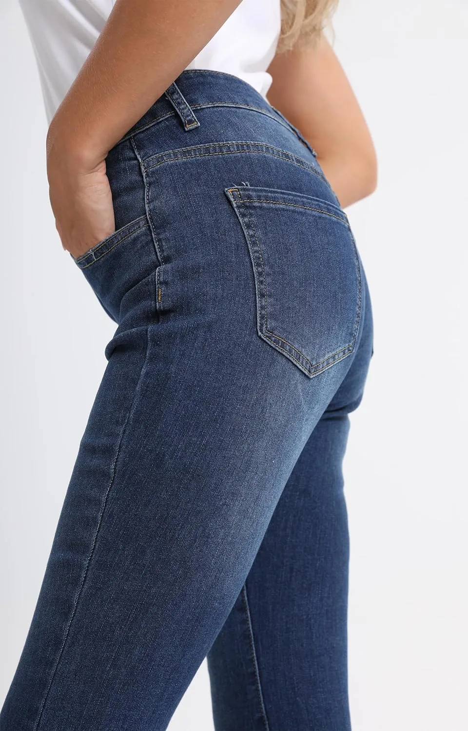 Flare Bell Bottom Jeans for Women High Waist Flared Women's Jeans Wide Leg Skinny Woman Denim Pants