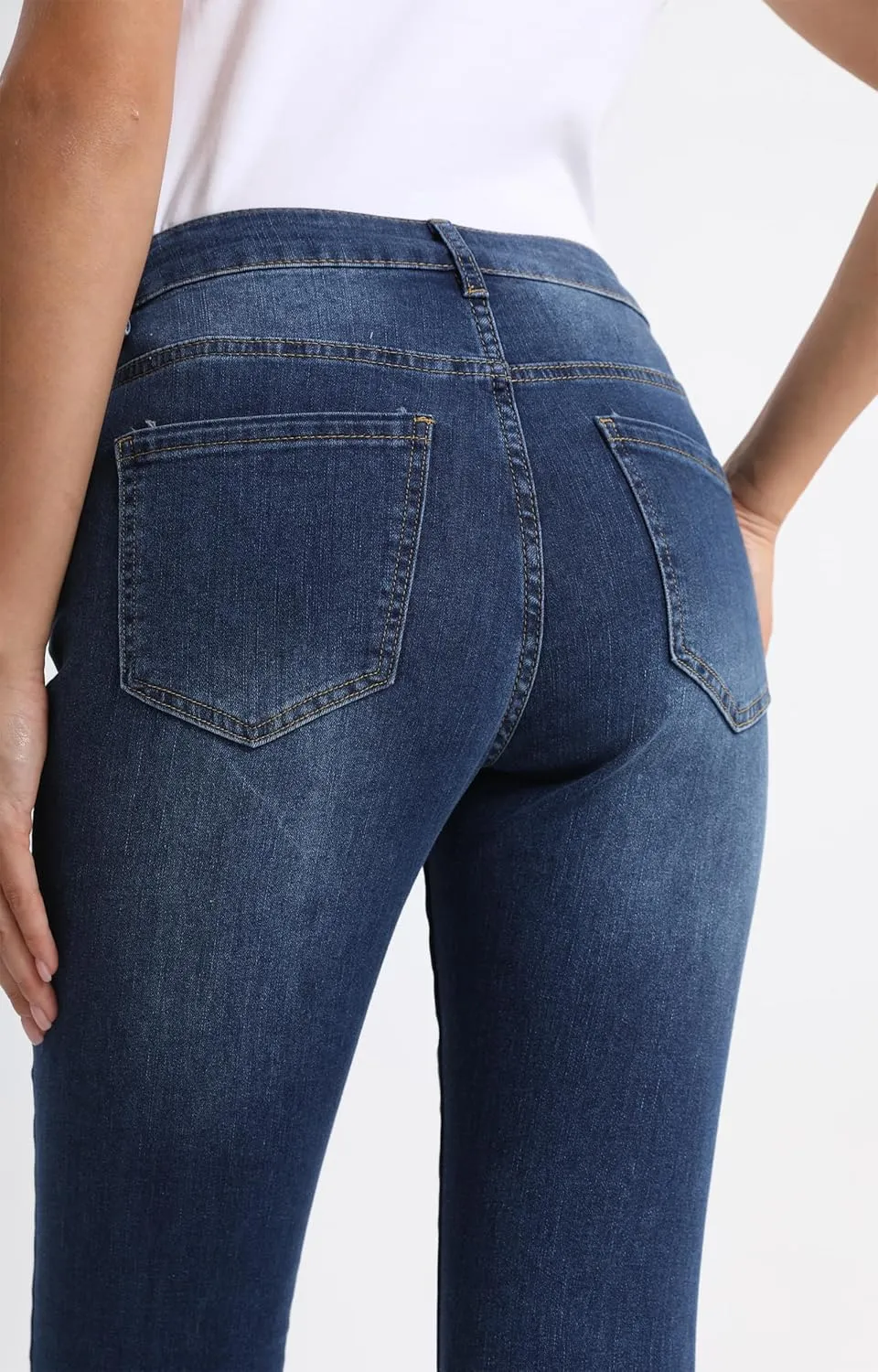 Flare Bell Bottom Jeans for Women High Waist Flared Women's Jeans Wide Leg Skinny Woman Denim Pants