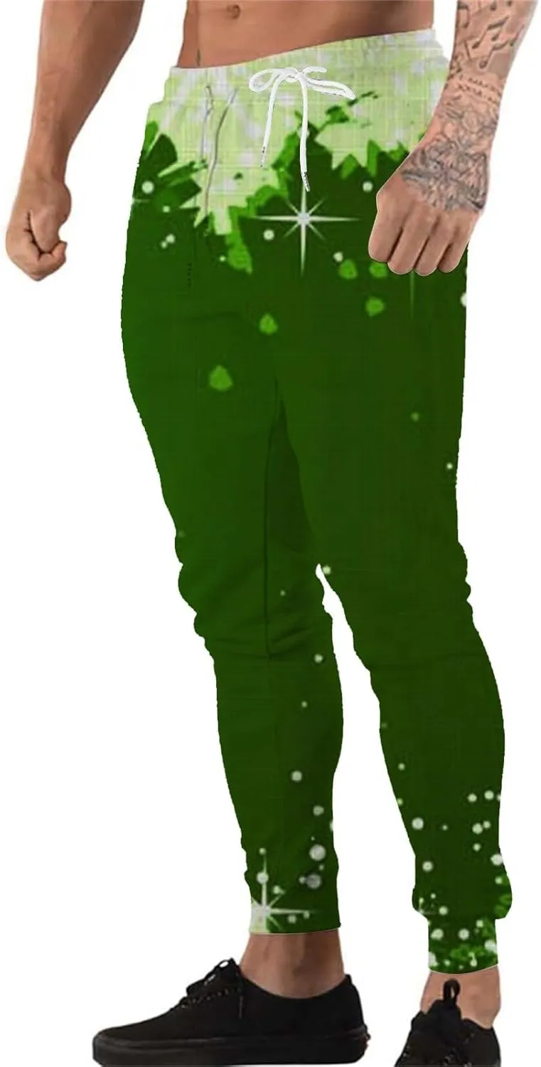 Funny Christmas Pajamas Trousers Men's Christmas Christmas Tree 3D Printed Casual Pants Pajama Pants Men Express
