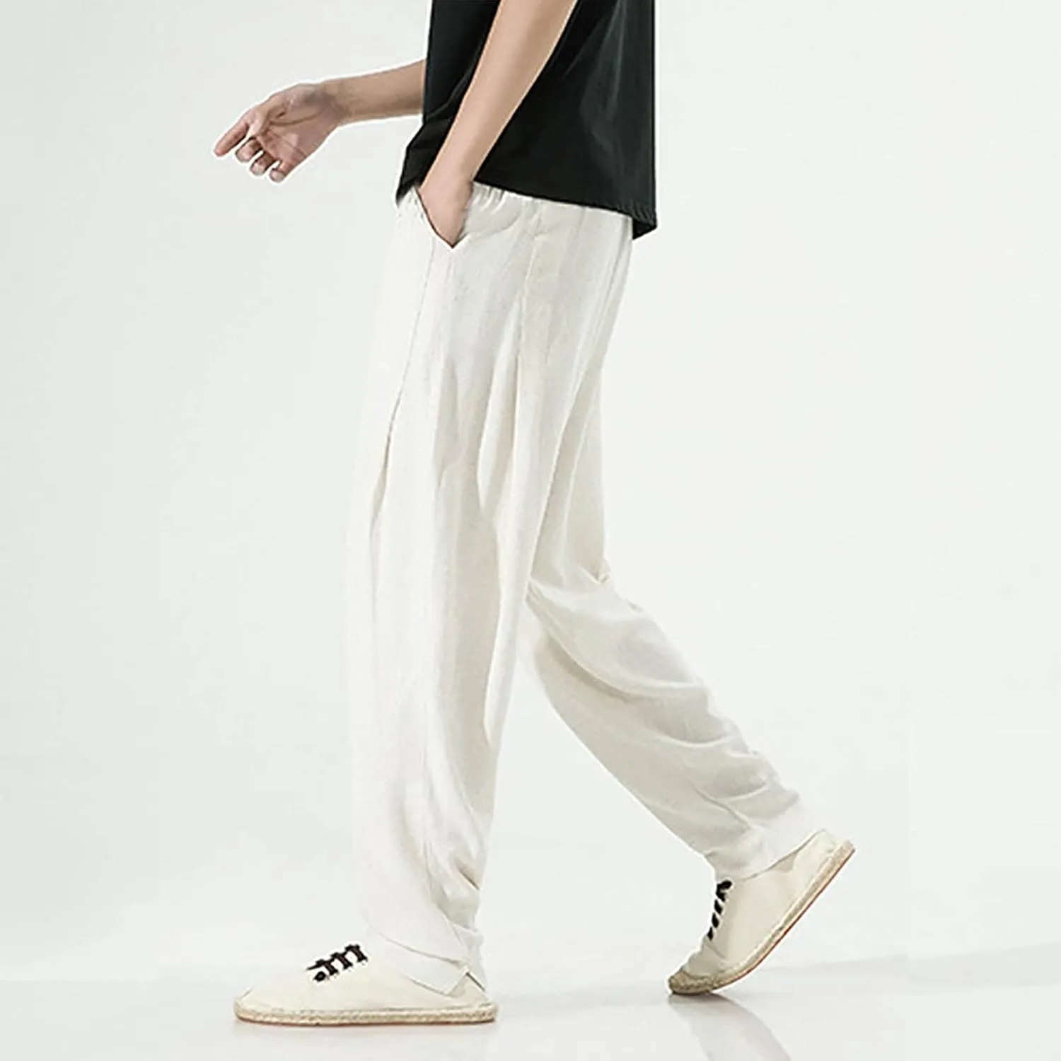 GIERIDUC Men's Golf Joggers Pants Pantalones Con Forro Polar para Hombre Men Running Pants Polyster Men's Relaxed Sweatpants
