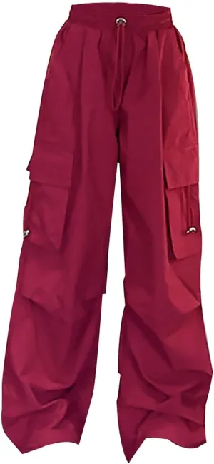 Girls Baggy Jeans Trendy Y2K Streetwear Camouflage Denim Cargo Pants Elastic High Waist Wide Leg Clothes Multi Pocket
