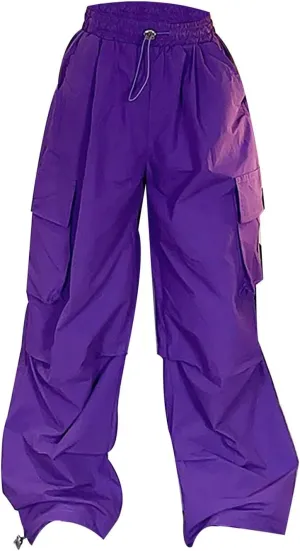 Girls Baggy Jeans Trendy Y2K Streetwear Camouflage Denim Cargo Pants Elastic High Waist Wide Leg Clothes Multi Pocket