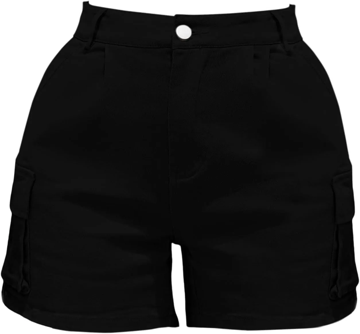 Jeans for Women Trendy Stretchy High Waisted Cargo Denim Shorts Summer Casual Button Fly Butt Lifting Hot Jean Jorts