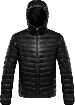 JEsilunmaMY Men's Puffer Jacket Cropped Down Coat Lightweight Zip Up Packable Puffer Jackets Slim Short Quilted Outwear