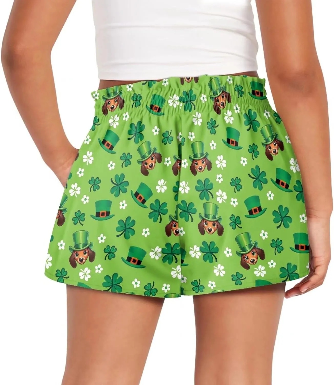 Kids Athletic Shorts for Girls 1-16 Years Casual Runing Shorts High Waisted Cute Graphic Shorts with Pockets