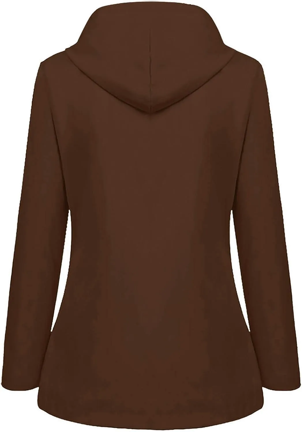 Lined Raincoats for Women with Hood Winter Warm Fleece Rain Jacket Outdoor Button Zip Waterproof Windbreaker Jacket