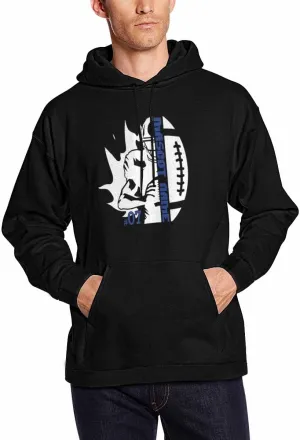 M YESCUSTOM Custom Hoodie Personalized Football Mom Embroidered Hoodies Sweatshirt for Men Women Design Your Own Name Number