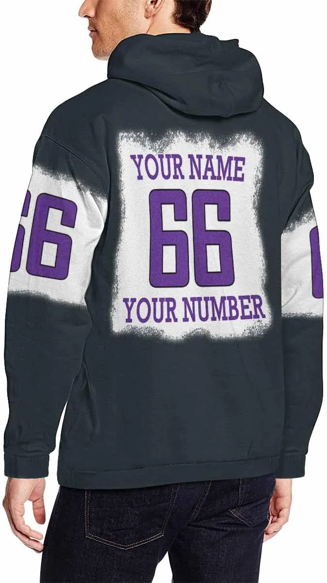 M YESCUSTOM Custom Hoodie Personalized Football Mom Embroidered Hoodies Sweatshirt for Men Women Design Your Own Name Number
