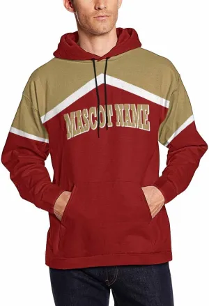 M YESCUSTOM Custom Hoodie Personalized Football Mom Embroidered Hoodies Sweatshirt for Men Women Design Your Own Name Number