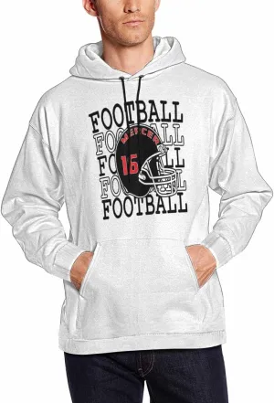 M YESCUSTOM Custom Hoodie Personalized Football Mom Embroidered Hoodies Sweatshirt for Men Women Design Your Own Name Number
