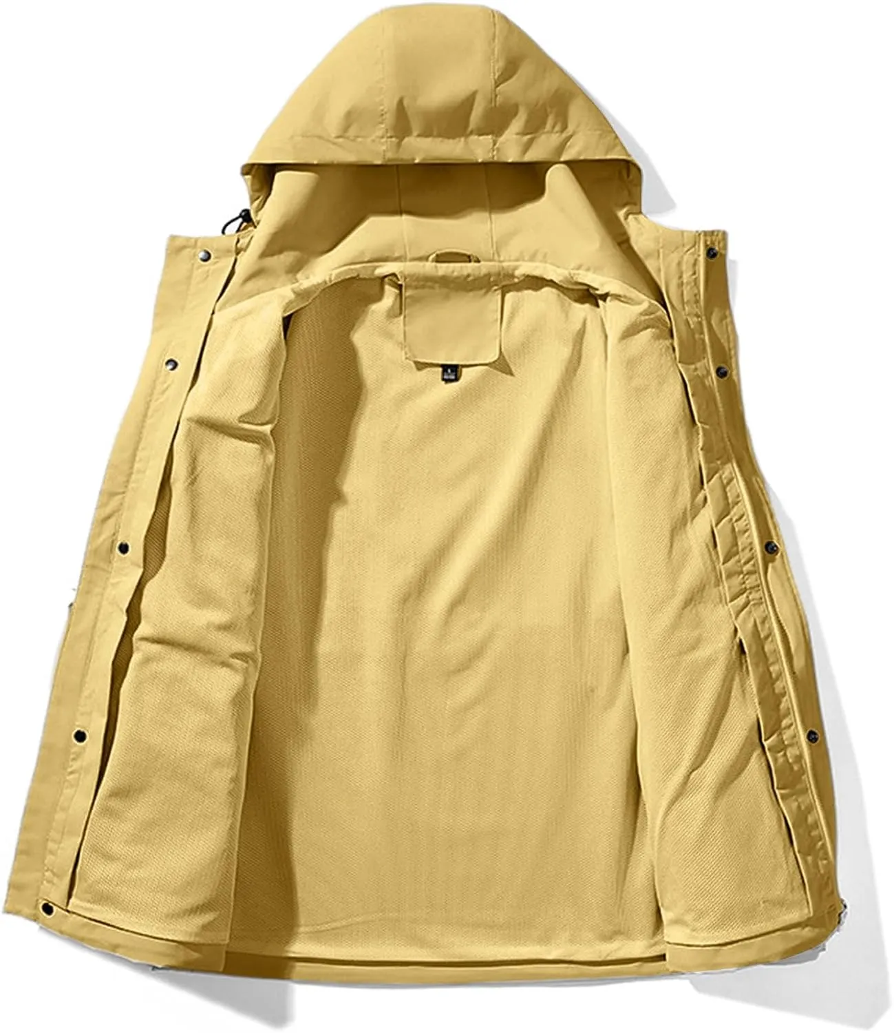 Men Women Oversized Rain Jackets Waterproof Windbreaker 2024 Unisex Hooded Raincoat for Outdoor Hiking Mountaineering