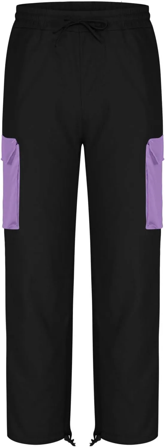 Mens Cargo Pants Casual Baggy Work Hiking Pants Relaxed Fit Summer Outdoor Workout Joggers with Multi Pockets