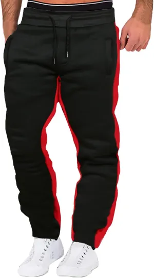 Men's Cargo Sweatpants Joggers Men's Heavyweight Cargo Pants Elastic Waist Drawstring Jogger Sweatpants Straight Multi