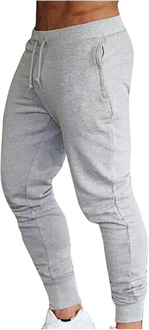 Men's Cargo Sweatpants Workout Trousers Elastic Waist Outdoor Pants Men's Premium Relaxed Fit Straight Leg Cargo Pant