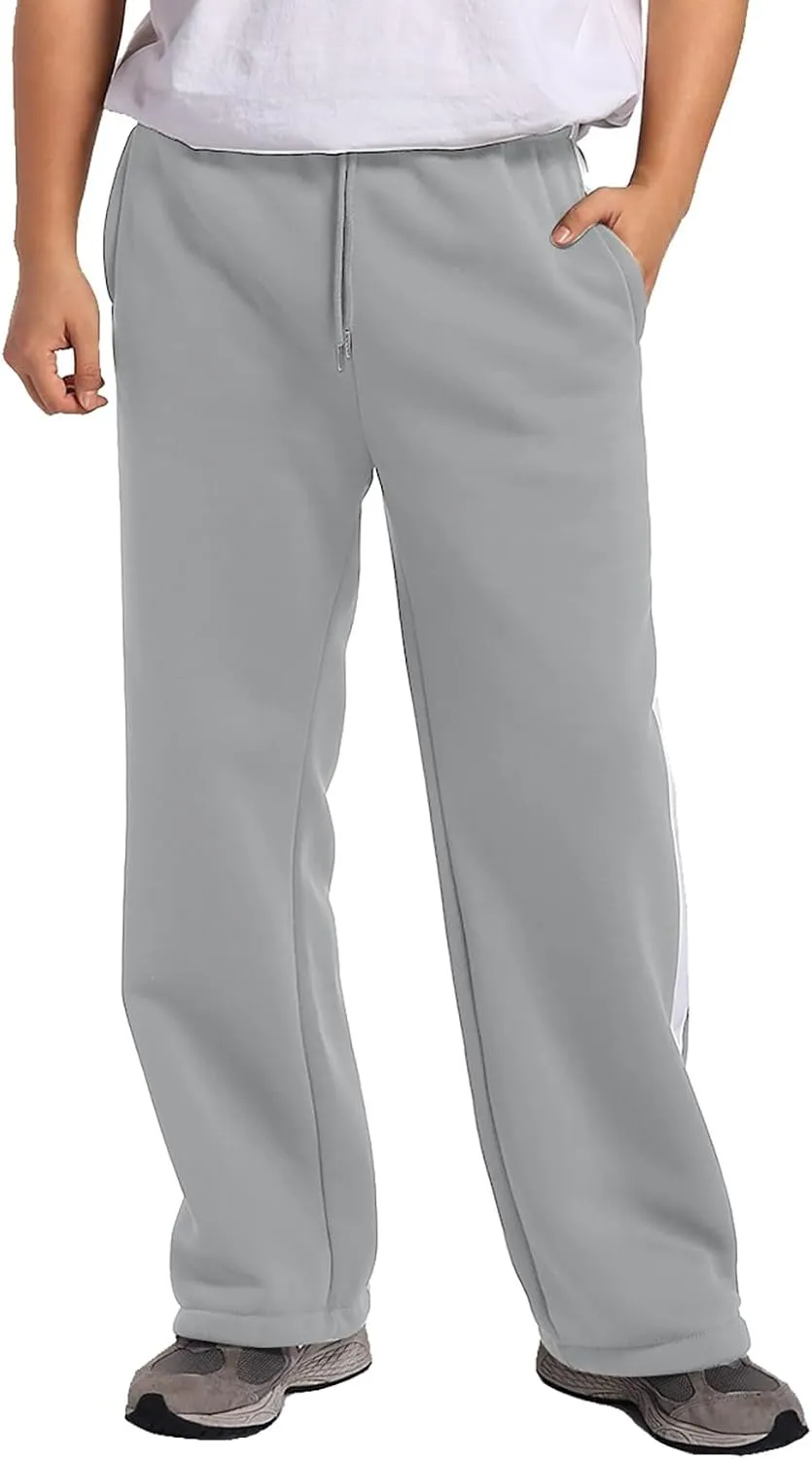 Men's Casual Cargo Pants Relaxed Fit Outdoor Hiking Workout Sweatpants, Stretch Drawstring Elastic Waist Jogger Pants