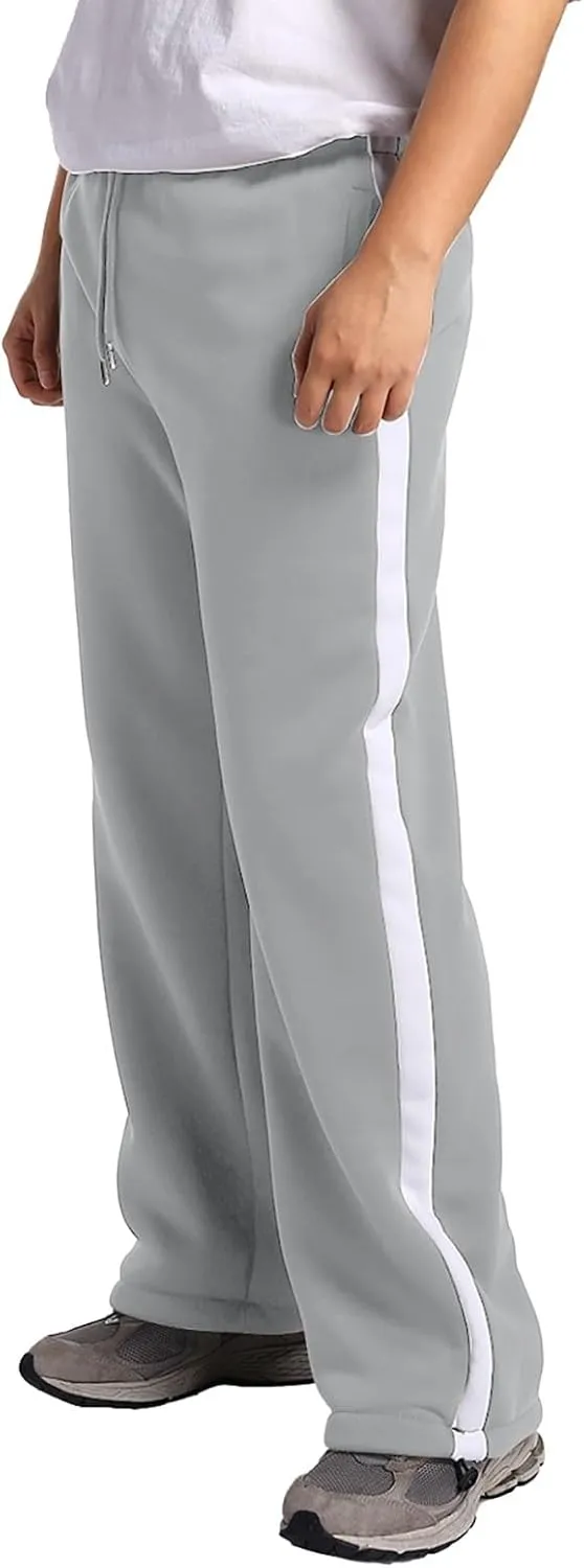 Men's Casual Cargo Pants Relaxed Fit Outdoor Hiking Workout Sweatpants, Stretch Drawstring Elastic Waist Jogger Pants