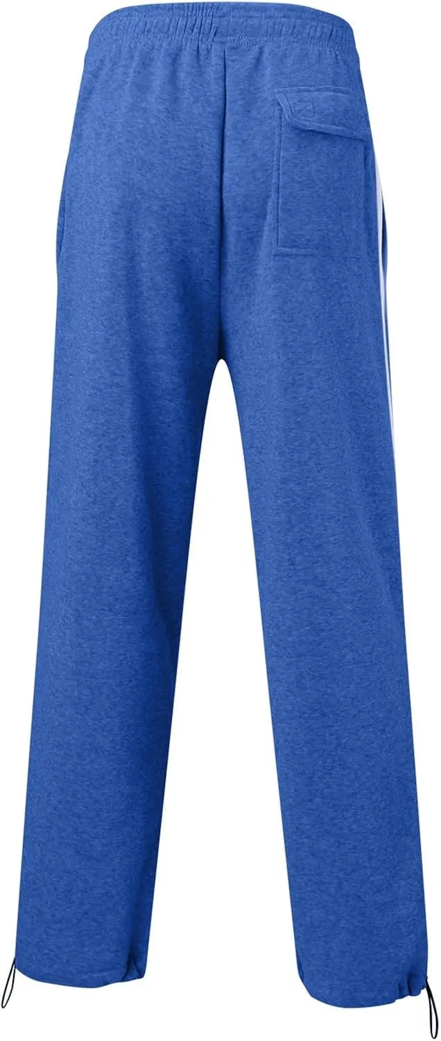 Men's Casual Cargo Pants Relaxed Fit Outdoor Hiking Workout Sweatpants, Stretch Drawstring Elastic Waist Jogger Pants
