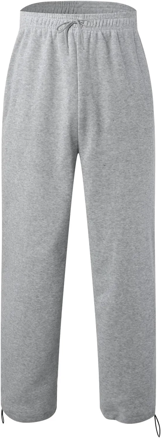 Men's Casual Cargo Pants Relaxed Fit Outdoor Hiking Workout Sweatpants, Stretch Drawstring Elastic Waist Jogger Pants