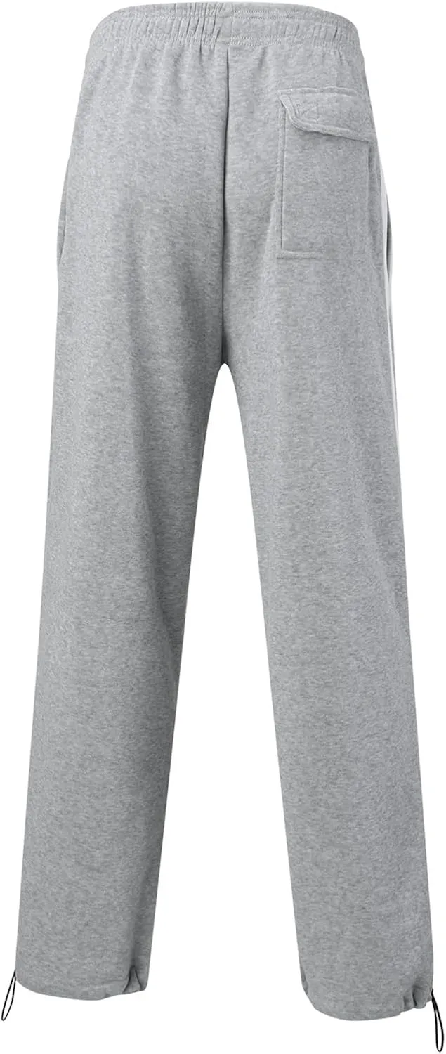 Men's Casual Cargo Pants Relaxed Fit Outdoor Hiking Workout Sweatpants, Stretch Drawstring Elastic Waist Jogger Pants