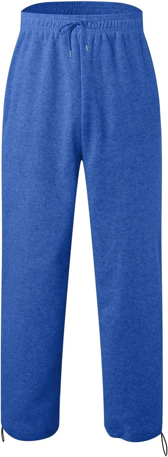 Men's Casual Cargo Pants Relaxed Fit Outdoor Hiking Workout Sweatpants, Stretch Drawstring Elastic Waist Jogger Pants