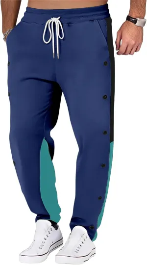 Men's Casual Linen Joggers Pants 2025 Summer Elastic Waist Drawstring Striped Sweatpants Loose Workout Straight Pants